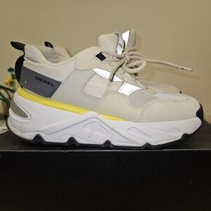 Diesel Beige and Yellow Sneakers